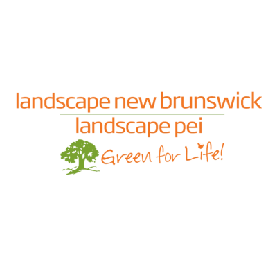 Landscape company logo, Green for Life message.